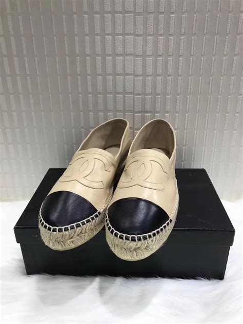 chanel shoes slip ons|Chanel slip on shoes espadrilles.